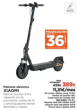 Xiaomi - Patinete Eléctrico