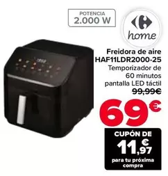 Carrefour Home - Freidora De Aire HAF11LDR2000-25