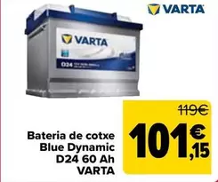 Varta - Batería De Coche Blue Dinamic D24 60 Ah