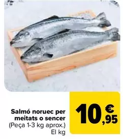 Salmón Noruego Por Medios O Enteros