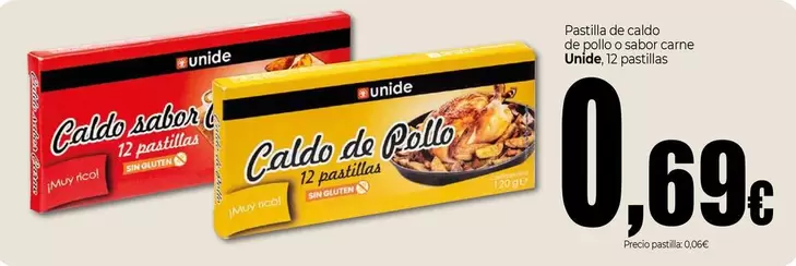 Unide - Pastilla De Caldo De Pollo Sabor Carne