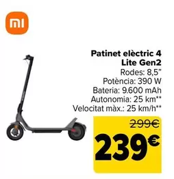 Xiaomi - Patinete Eléctrico 4 Lite Gen2