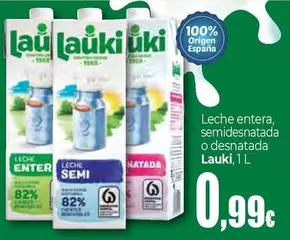 Lauki - Leche Entera, Semidesnatada O Desnatada