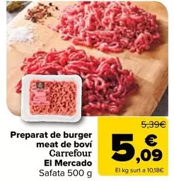 Carrefour El Mercado - Preparado Burger Meat Vacuno