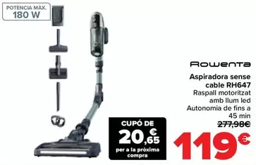Rowenta - Aspirador Sin Cable Rh647