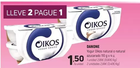 OIKOS - Yogurt Oikos Natural O Natural
