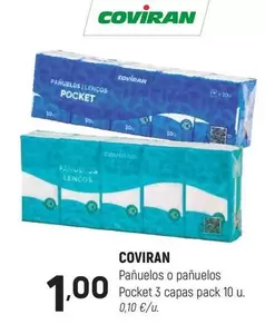 coviran - Panuelos O Panuelos Pocket 3 Capas Pack 10 U.