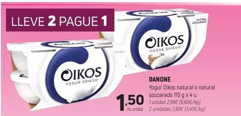 OIKOS - Yogurt Oikos Natural O Natural