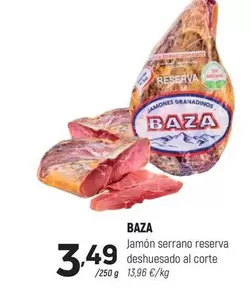 baza - Jamón Serrano Reserva Deshuesado Al Corte