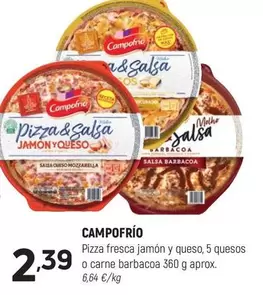 Campofrío - Pizza Fresca Jamón Y Queso
