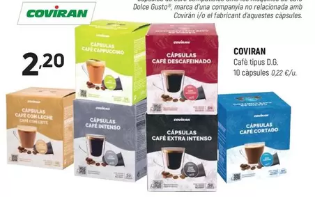 coviran - Cafe Tipus D.G. 10 Capsules