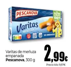 Pescanova - Varitas De Merluza Empanada