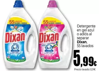 Dixan - Detergente En Gel Azul O Adios Al Separar