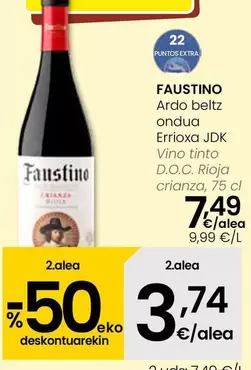Faustino - Vino Tinto D.O.C. Rioja Crianza