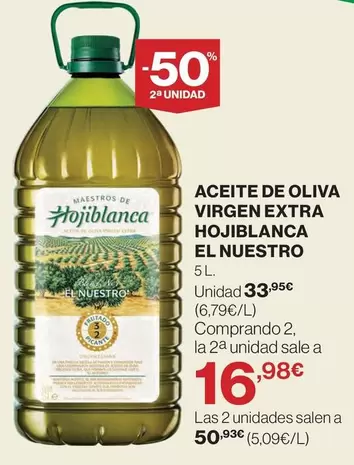Hojiblanca - Aceite De Oliva Virgen Extra El Nuestro