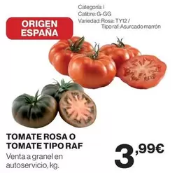 origen - Tomate Rosa O Tomate Tipo Raf