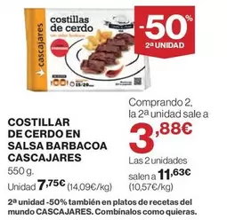 Cascajares - Costillar De Cerdo En Salsa Barbacoa