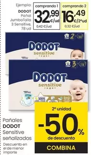 Dodot - Pañal JumboTalla 3 Sensitive
