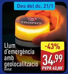 Trophy - Llum D'Emergencia Amb Geolocalitzacio