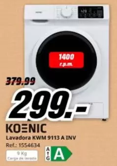 Koenic - Lavadora Kwm 9113 A Inv