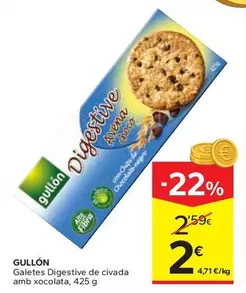 Gullón - Galetes Digestive De Civada Amb Xocolata