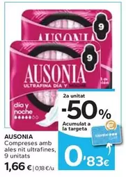 Ausonia - Compreses Amb Ales Nit Ultrafines