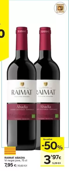 Raimat Abadia - Vi Negre Jove