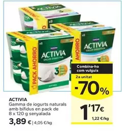 Activia - Gamma De Iogurts Naturals Amb Bifidus En Pack De Senyalada