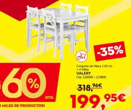 Conjunto De Mesa + 4 Sillas