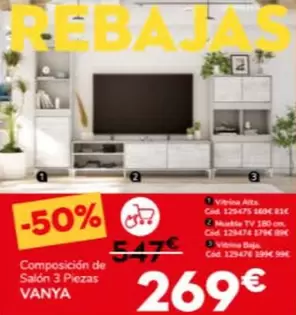 Composición De Salón 3 Piezas