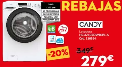 Candy - HCU21020wb4/1-s Cod. 116514