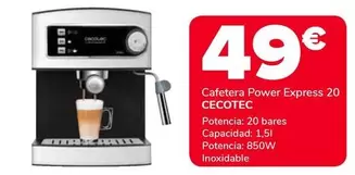 Cecotec - Cafetera Power Express 20
