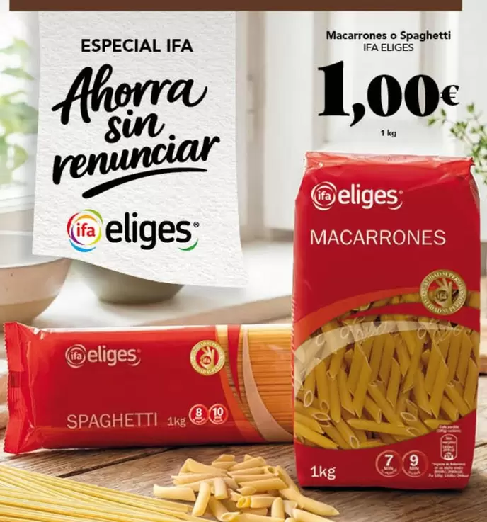 Ifa Eliges - Macarrones O Spaghetti