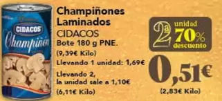 Cidacos - Champinones Laminados
