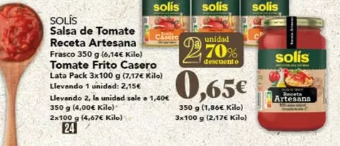 Solís - Salsa De Tomate Receta Artesana