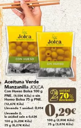 Jolca - Aceituna Verde Manzanilla