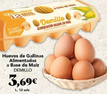 Demillo - Huevos De Gallinas Alimentadas A Base De Maiz