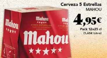 Mahou - Cerveza 5 Estrellas