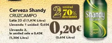 Cruzcampo - Cerveza Shandy