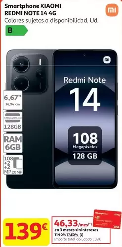 Xiaomi - Smartphone Redmi Note 14 4g