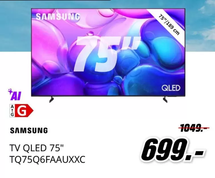 Samsung - Tv Qled 75" Tq75q6faauxxc