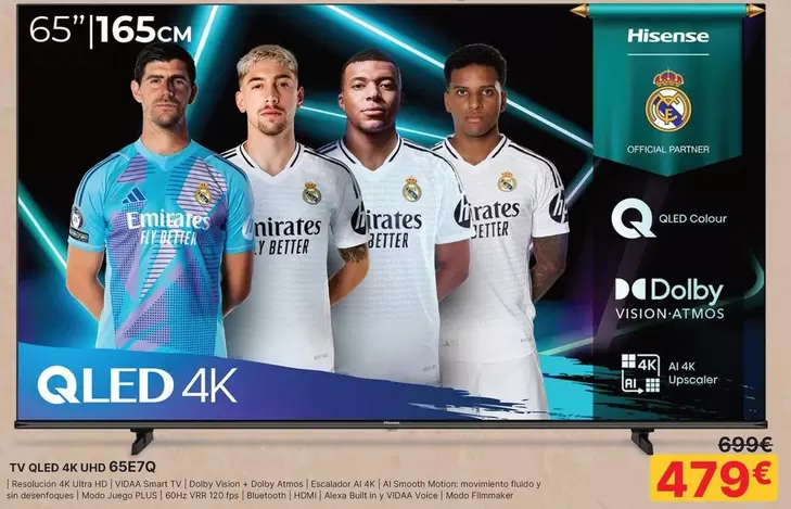 Hisense - Tv Qled 4K UHD 65E7Q