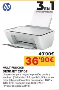 HP - Multifuncion Deskjet 2810e