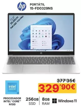 HP - Portatil 15-FD0329NS