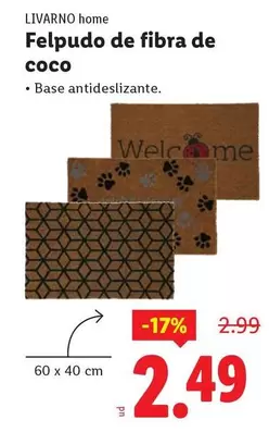 Livarno Home - Felpudo De Fibra De Coco