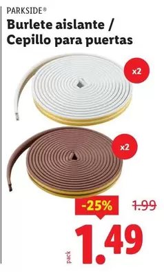 Parkside - Burlete Aislante/Cepillo Para Puertas