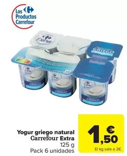 Carrefour Extra - Yogur Griego Natural 
