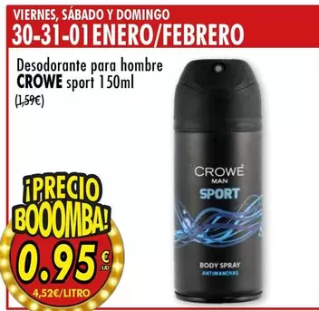 Crowe - Desodorante Para Hombre