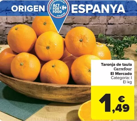 carrefour - Taronja de taula El Mercado