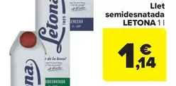 Letona - Llet Semidesnatada